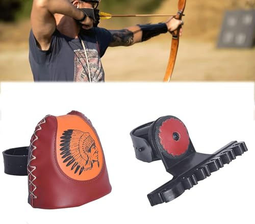 FUNTRESS 6 Arrows Quiver Quick Release Leather Archery Slide-On Quiver Holder Quiver Detach Lock Bow Quiver Quick Release Arrow Quiver (4 Spot)