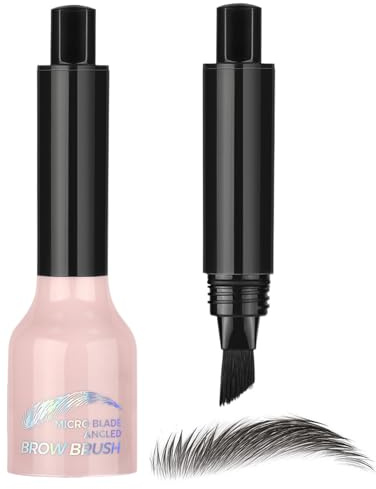 Stylo de teinture pour sourcils – Pinceau incliné en forme de goutte d'eau, formule résistante aux taches de 1,5 ml, pointe applicatrice précise, teinture végétalienne longue tenue, brosse à cheveux n