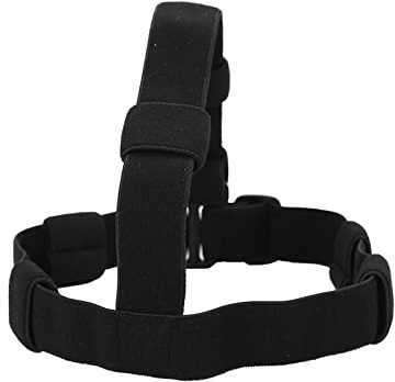 Tbest Bandeau de Lampe de Poche Sangle de Lampe Frontale Bande de de Poche Sangle de Tête Élastique 3 Supports de de Ajustement sécurisé Nylon Noir pour le Camping