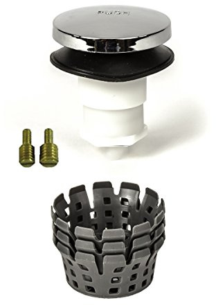 Universal Toe Touch (Tip Toe, Foot Actuated) Bath Tub/Bathtub Drain Stopper Includes 3/8 and 5/16 Fittings