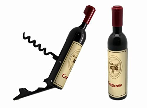 Vin Bouquet Mini apribottiglie, ABS e SS, Nero, 2.5 x 13 x 2.5 cm