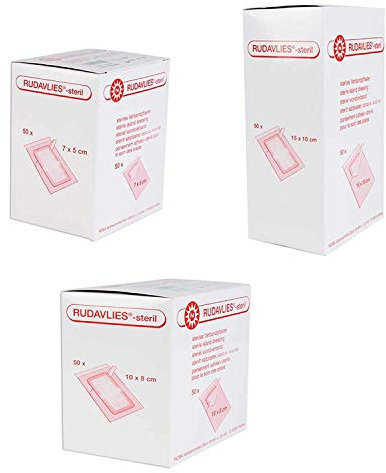 Nobamed sterile Wundpflaster 50 Stück (7 cm x 5 cm, 10 cm x 8 cm, 15 cm x 10 cm) Set