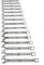 Milwaukee Juego de 15 llaves combinadas, 8,9,10, 11, 12, 13, 14, 15, 17,18,19,20,21,22mm
