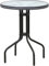 Trend Line Gartentisch Venezia Ø 60 cm schwarz Glasplatte Balkontisch Bistrotisch
