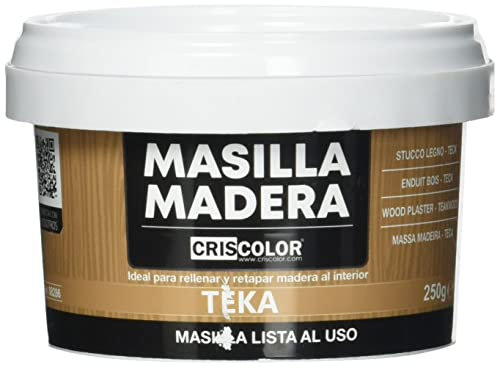 CRISCOLOR Masilla Madera Teka, ENVASE 250gr.