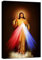 ZHONGYUTONG Jesus Kunstdrucke Gerahmt Barmherzigkeit Gottes Leinwandbilder Christus Poster Malerei Motivation Liebe Film Bild Heimdekoration (40x60cm)