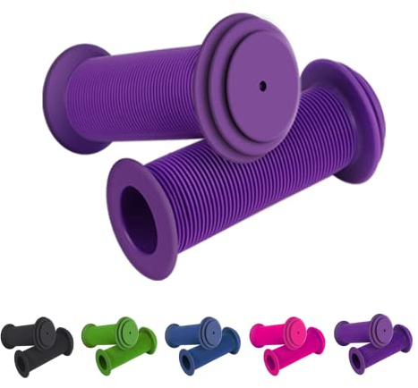 RosewineC Purple Bike Handlebar Grips Soft Non-Slip Bicycle Handle Grips