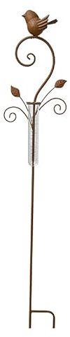 Pluviomètre Oiseau Fer 16x7x101cm