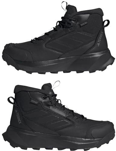 adidas Terrex Winterstiefel für Herren, mittelgroß, Leder, Schwarz, Größe 42