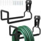SHYICHENG Garden Hose Holder 2 Pack - Heavy Duty Metal Hose Reel Hanger Wall Mounted, Sturdy Water Pipe Hook Organizer for Outdoor Yard, Garage, Garden Storage