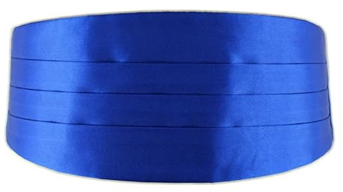 XPJYUA Kummerbund Klassischer Satin-Kummerbund for Herren, elastisches Bauchband, Basic-Kummerbund for formelle Hochzeit, Abschlussball, Abendessen, Party, Taillenband(Blue)