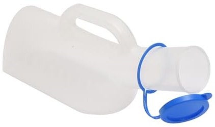 Beavorty Pot D’urinoir Grosse Capacité 1000ml Couvercle Récipient à Urine En Plastique Épais Portable Pour Personnes Âgées, Patients Alités Et Voyages Bouteille Urinoir Pratique Pour Hommes Et Femmes