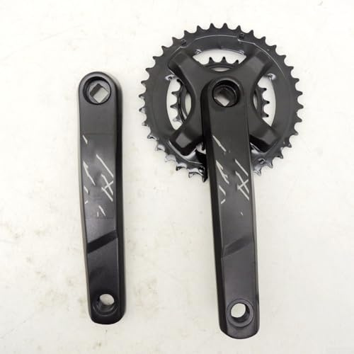 Mountain Bike Crankset, 36/22T 175mm Bike Crankset for 8/9 Speed Mountain Bike, Aluminum Alloy Cranks with Steel Chainring, MTB Crankset Replacement