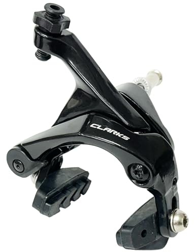 Clarks Cycle Systems CLK-117A Individual Dual Pivot Road Bike Brake Caliper, Black, Front