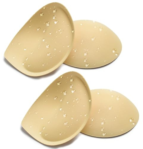 Nimiah Superthick Waterproof Sewin Pushup Bra Inserts for Swim/Sport,2Pairs | Super Thick Pushup Adds Cleavage & Volume, Waterproof & Sew-in, Soft Breathable & Non-slip, Fits Swim/Sport