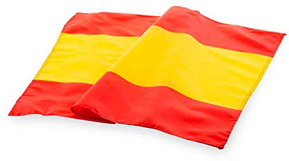 Bandera de España, sin escudo. 100 * 70 cm. Perfecta para colgar en el balcón, en la ventana, o para llevar en el coche.