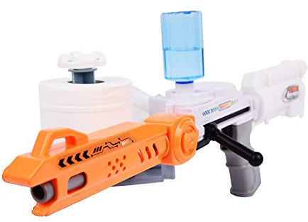 Lanciatore di carta igienica rotolo di carta igienica lanciare pistola carta velina bagnata proiettile pistola giocattolo del ragazzo bomba morbida bomba d'acqua sopravvivenza Jedi