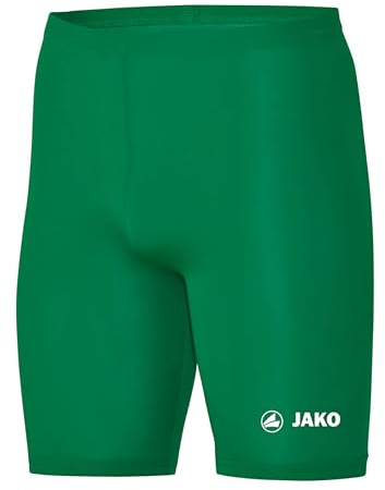 JAKO Unterziehhose Kinder Tight Basic 2.0 Sportgrün 140 - Elastische Fahrradhose Kinder aus Polyester, Radlerhose Kinder mit elastischem Bund, Thermohose