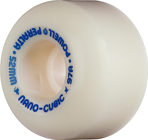 Powell Peralta Cubic Dragon Formula Skateboard Wheels 52mm X 36mm 4pk Roue Unisexe, Andy Anderson Nano Cube Blanc 97A
