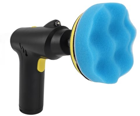 Fockety Lucidatrice per Auto Senza Fili, 20.000 Giri/min Ricaricabile Tramite USB 3 velocità Regolabili Lucidatrice a Tampone Senza Fili Portatile Lucidatrice Elettrica Senza Fili per