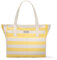 LARKSON Strandtasche Damen & Herren Gelb - Linn - Große Beach Bag für Strand, Schwimmbad, Pool - Tote Bag Badetasche XXL mit Reißverschluss - Leicht