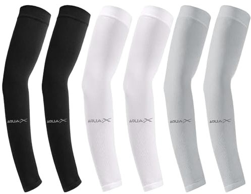 Lunaanda Mangas Para Brazos Protección Sol,6 Pares Manguitos Ciclismo,Mangas Deportivas,Transpirable Mangas Del Brazo,Para Conducir,Pesca, Ciclismo, Hombres Y Mujeres