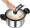 kdkskss Olla Expres Portátil | Olla Rápida Cacerola - Accesorio de Cocina Multiusos de Acero Inoxidable para Legumbres Carne Estofados y Sopas