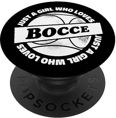 Just A Girl Loves Bocce Ball con Jack Bocci Bocce PopSockets PopGrip Adesivo