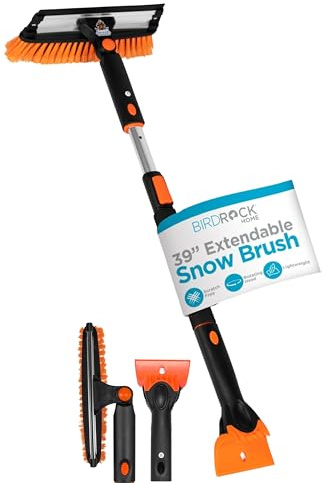 ‎Snow MOOver 39 Extendable Snow Brush with Squeegee & Ice Scraper | Foam Grip | Auto Snow Brush | Auto Ice Scraper | Car Truck SUV