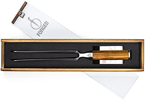 Forged Olive - Tenedor de carne (32 cm, en caja de madera)
