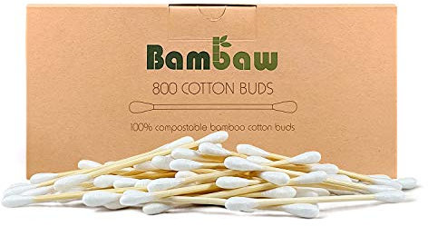 800 Bambus Wattestäbchen | Q Tips Ohne Plastik | Wattestäbchen Holz | Ohrstäbchen Bambus | Zero Waste Produkte | Wattestäbchen Bambus | Umweltfreundliche Produkte | Ohrstäbchen Holz | Bambaw