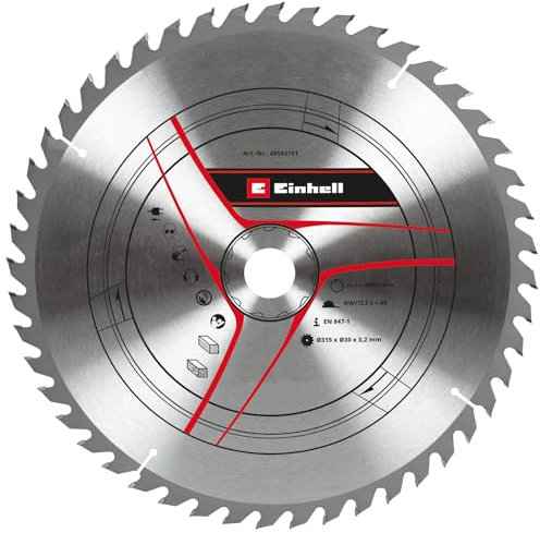 kwb by Einhell HM saw blade (diameter 315 x 30 mm, 48 teeth, suitable for Einhell table saw TC-TS 2031 U)