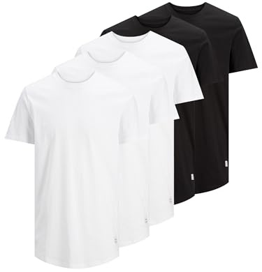 JACK & JONES Male - Confezione da 5 magliette in cotone biologico