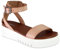 MIA Women's Lunna Open Toe Casual Ankle Strap Sandals (8.5, Blush)