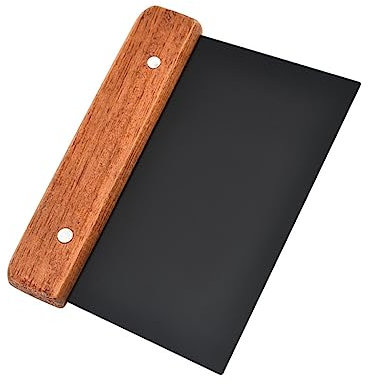 Edelstahl-Messerset Bankschaber Küchenutensilien-Set Cremefarben Küchen-Backschaber Metallbank Holzgriff Teigschaber Teigschneider Für Zuhause Backbedarf Teigschaber Edelstahl