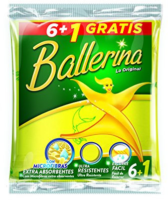 Ballerina - Bayeta Amarilla 6+1 Unidades - La Original