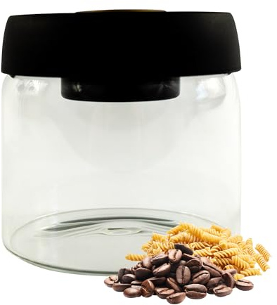 Iconique Glass Vacuum Storage Jar | Smell Proof & Airtight Jar | 500ml