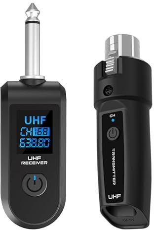 LIWEARE Wireless Microphone System UHF Wireless XLR Transmitter and Receiver for Dynamic Microphones, Audio Mixer, PA Systems