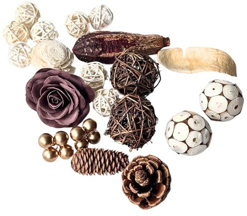 XBLOOMBOX Handmade Rose Pot Pourri Naturle Materials Pot Pourri Scented Autumn Decorative Bowl Fillers For Pot pourri bowl Home Decor With Longlasting Fragrance-5.5 x 1.97 x 5.5