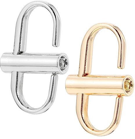 HAWILLOSCH 4pcs Chain Bag Strap Buckle Metal Buckles Screw Fastening for Belts Harnesses Clothes