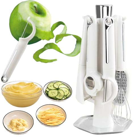 Kitchen Tool Set | Sieve Set with Stand, Complete Kitchen Kit, Includes Bottle Opener Peeler Grater and Sieve