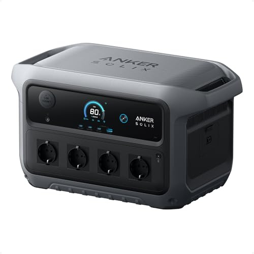 Anker SOLIX C2000 Gen 2 Portable Power Station, 2400W (Peak 4000W) Solar Generator, 2048Wh LiFePO4 Battery, Fast Charge 100% in 58 Min, Home Backup, Emergency, Camping & RVing