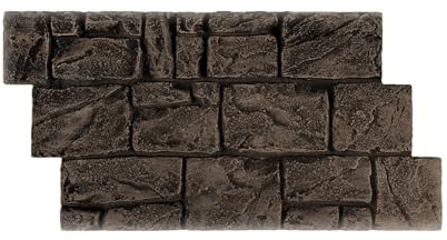 Paneles PVC Pared Panel de pared de PU imitación piedra triturada, papel pintado 3D fácil de instalar de 3 cm de grosor, revestimiento impermeable e ignífugo(A)