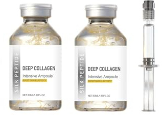 Ampolla intensiva lifting con péptidos de seda: reafirma y levanta v siblemente la piel con un profundo apoyo al colágeno, esencia facial ligera anti-envejecimiento para una piel suave y