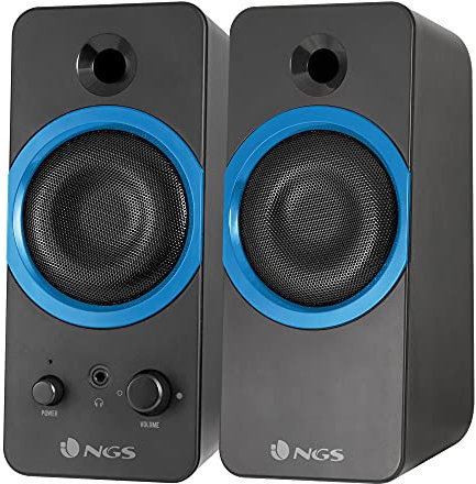 NGS GSX-200 - Altoparlanti Stereo da Gioco con 20 Watt di Potenza e Super Bassi