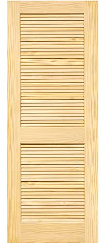 Kimberly Bay Traditional Louver Louver Solid Pine Unfinished Interior Door Slab (30x80)