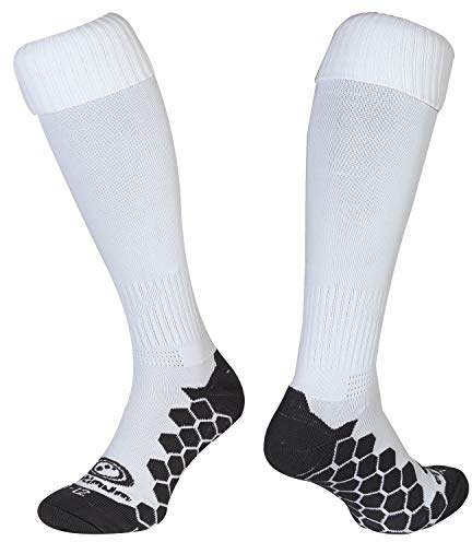 Optimum Classico Sports Socks - Moisture-Wicking, Breathable, Cushioned for Football, Rugby, Athletics - Lightweight, Quick-Dry White, Junior (3-6)