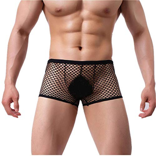 Kwelt Hombre Bóxer Hilado de los Jacquard Calzoncillos Transpirables Transparentes T-Back Tanga Bikin Slip