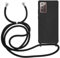 MyGadget Strap Case for Samsung Galaxy Note 20 - Crossbody Phone Cover - TPU Silicone Case with Neck Holder - Cord Lanyard Carrier with Rope in Black