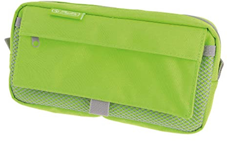 herlitz 50039043 Faulenzer mit 2 Außentaschen, Neon green, 1 Stück
